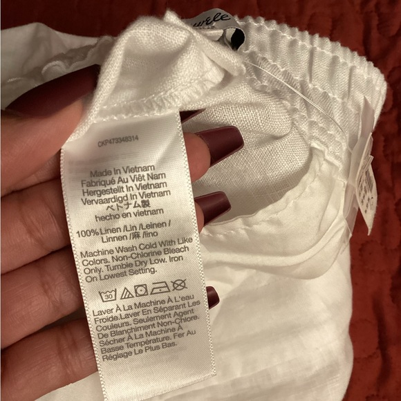 NWT - Madewell linen shorts SZ 14 - Picture 7 of 7